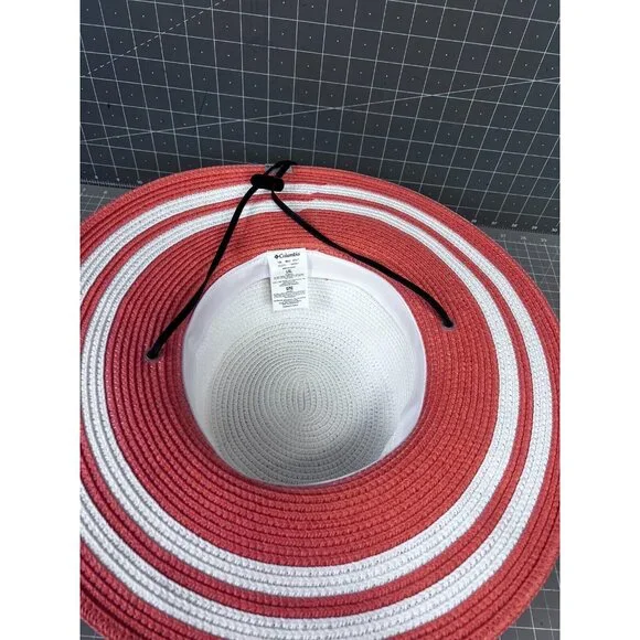 Columbia Womens Global Adventure Packable Hat II L/XL White & Peach NWT - Picture 8 of 9